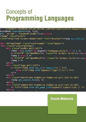 Cover image for Concepts of Programming Languages