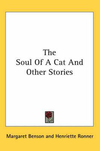 Cover image for The Soul of a Cat and Other Stories