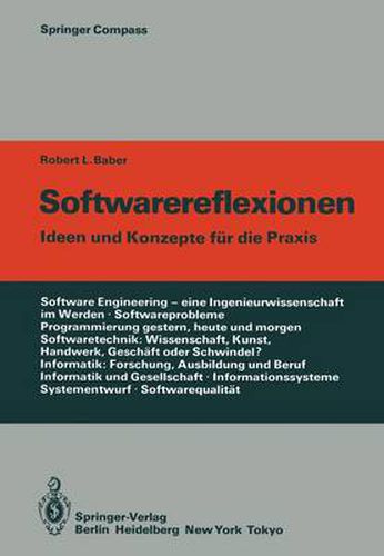 Cover image for Softwarereflexionen