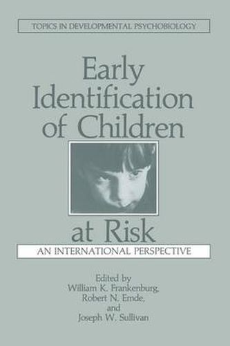 Cover image for Early Identification of Children at Risk: An International Perspective