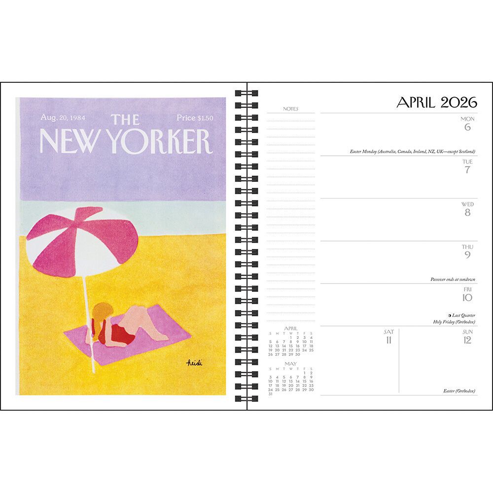The New Yorker Magazine 2026 Monthly/Weekly Agenda Calendar