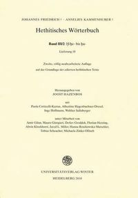 Cover image for Hethitisches Worterbuch: Band III/2: H/He Bis Hu