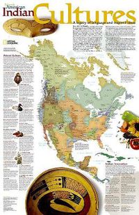 Cover image for North American Indian Cultures, Tubed: Wall Maps History & Nature