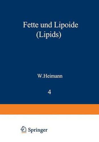 Cover image for Fette Und Lipoide (Lipids)