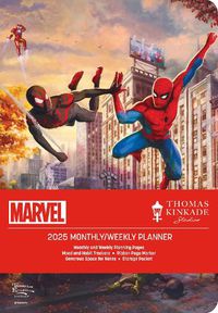 Cover image for Spider-Man and Friends: The Ultimate Alliance by Thomas Kinkade Studios 12-Month 2025 Monthly/Weekly Planner Calendar