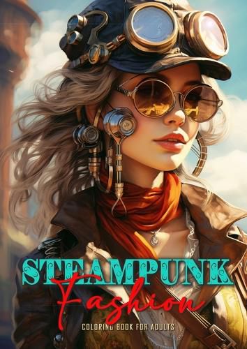 Cover image for Steampunk Fashion Coloring Book for Adults