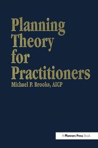 Cover image for Planning Theory for Practitioners