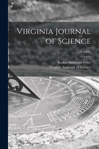 Cover image for Virginia Journal of Science; v.41 (1990)