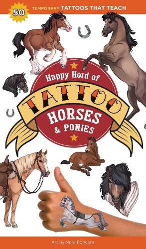 Cover image for Happy Herd of Tattoo Horses & Ponies