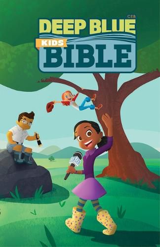 Cover image for CEB Deep Blue Kids Bible Wilderness Trail Paperback