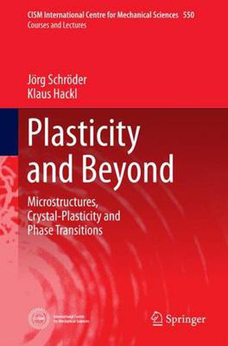 Cover image for Plasticity and Beyond: Microstructures, Crystal-Plasticity and Phase Transitions