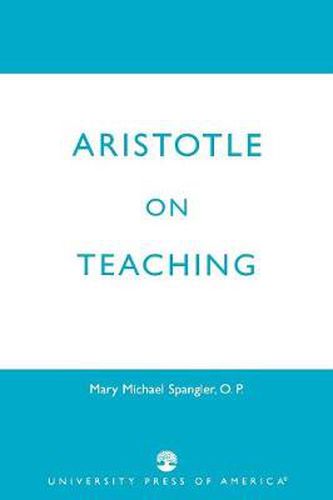 Cover image for Aristotle on Teaching