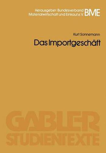 Cover image for Das Importgeschaft