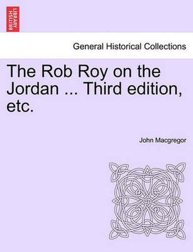 Cover image for The Rob Roy on the Jordan, third edition.