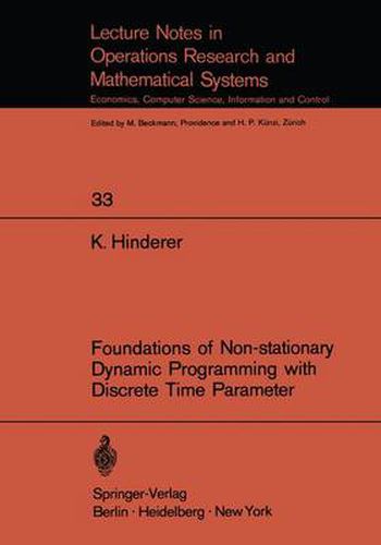 Cover image for Foundations of Non-stationary Dynamic Programming with Discrete Time Parameter