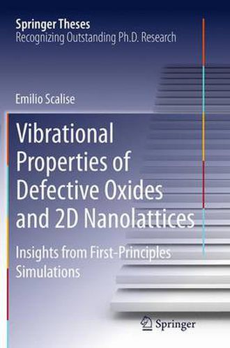 Cover image for Vibrational Properties of Defective Oxides and 2D Nanolattices: Insights from First-Principles Simulations