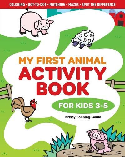 My First Animal Activity Book: For Kids 3-5