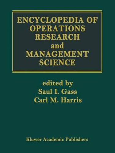 Cover image for Encyclopedia of Operations Research and Management Science