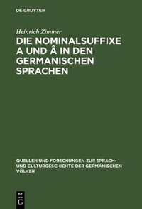 Cover image for Die Nominalsuffixe A und A in den germanischen Sprachen