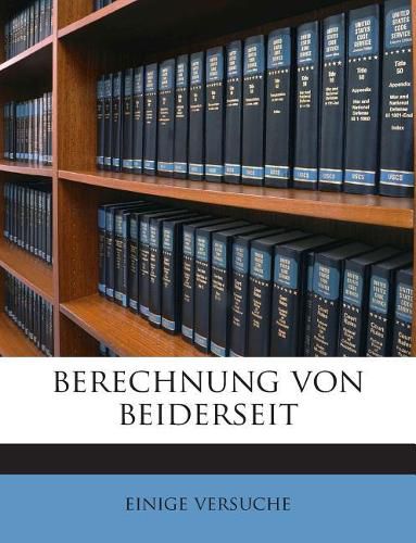Cover image for Berechnung Von Beiderseit
