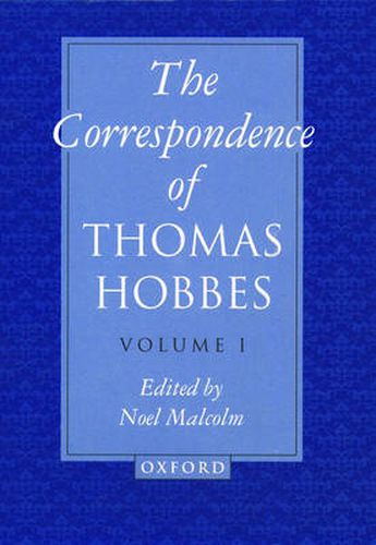 Cover image for The Correspondence of Thomas Hobbes