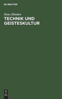 Cover image for Technik Und Geisteskultur