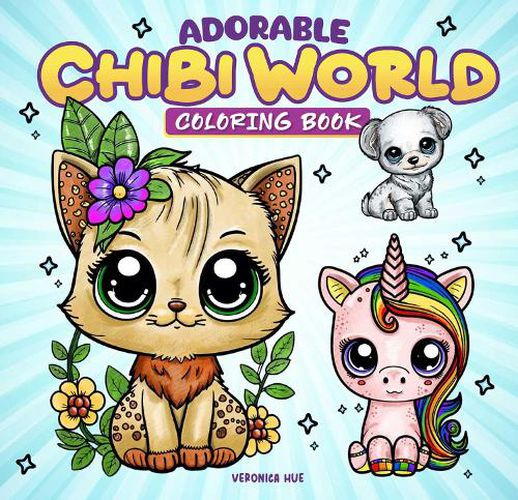 Cover image for Adorable Chibi World Coloring Book