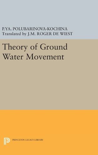 Cover image for Theory of Ground Water Movement