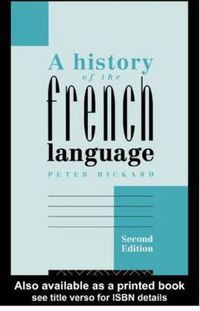 Cover image for A History of the French Language