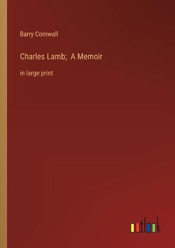 Cover image for Charles Lamb; A Memoir