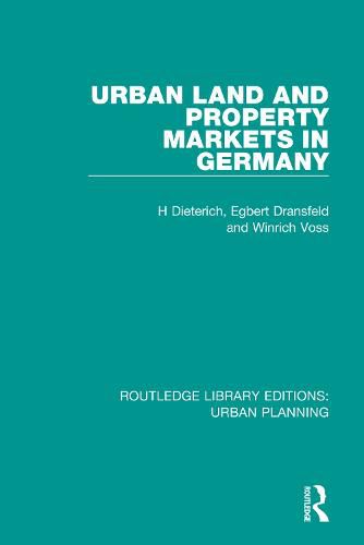 Cover image for Urban Land and Property Markets in Germany