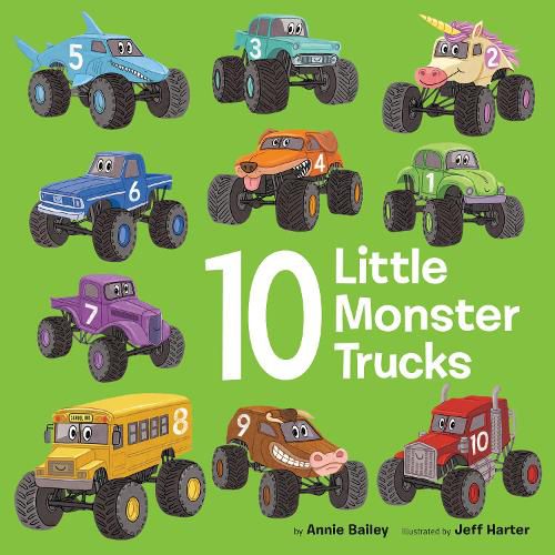 Cover image for 10 Little Monster Trucks