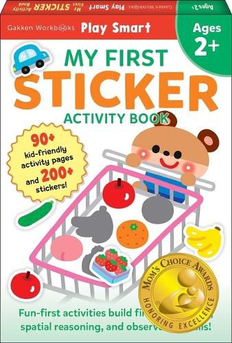 Play Smart My First Sticker Book 2+: Preschool Activity Workbook with 200+ Stickers for Children with Small Hands Ages 2, 3, 4: Fine Motor Skills (Full Color Pages)