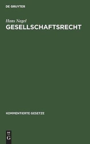 Cover image for Gesellschaftsrecht