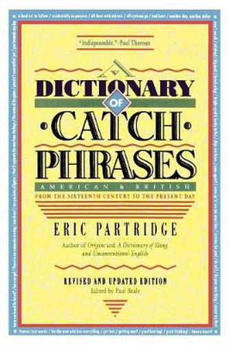 Cover image for Dictionary of Catch Phrases