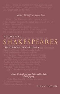 Cover image for Recovering Shakespeare's Theatrical Vocabulary