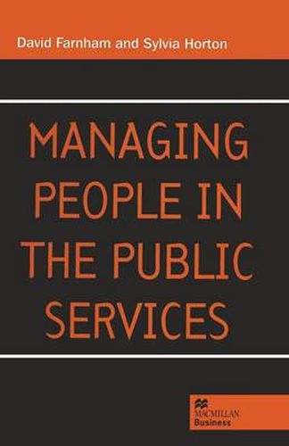 Cover image for Managing People in the Public Services