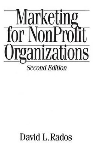 Cover image for Marketing for Nonprofit Organizations, 2nd Edition