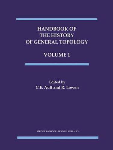 Cover image for Handbook of the History of General Topology