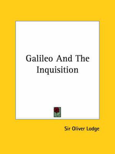 Cover image for Galileo and the Inquisition