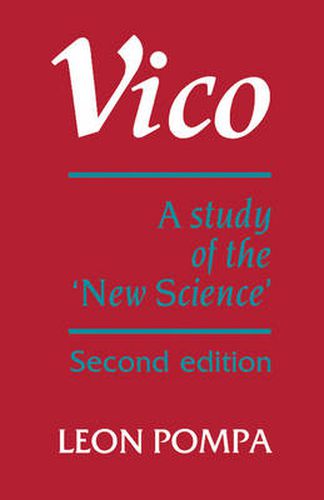 Cover image for Vico: A Study of the 'New Science