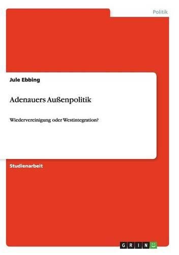 Cover image for Adenauers Auenpolitik