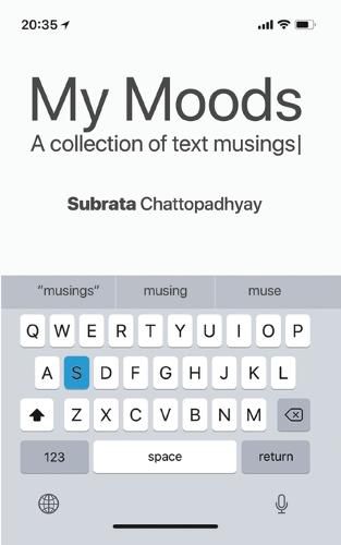 Cover image for My Moods - A Collection of Text Musings