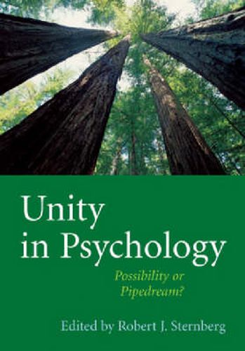 Cover image for Unity in Psychology: Possibility or Pipedream?