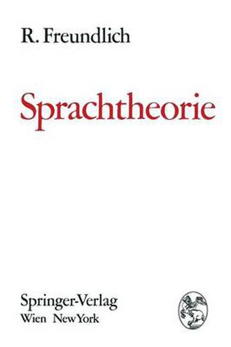 Cover image for Sprachtheorie: Grundbegriffe Und Methoden Zur Untersuchung Der Sprachstruktur