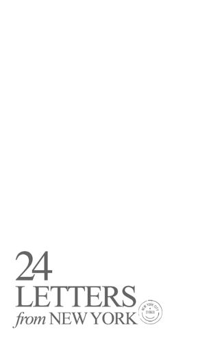 Cover image for 24 Letters from New York