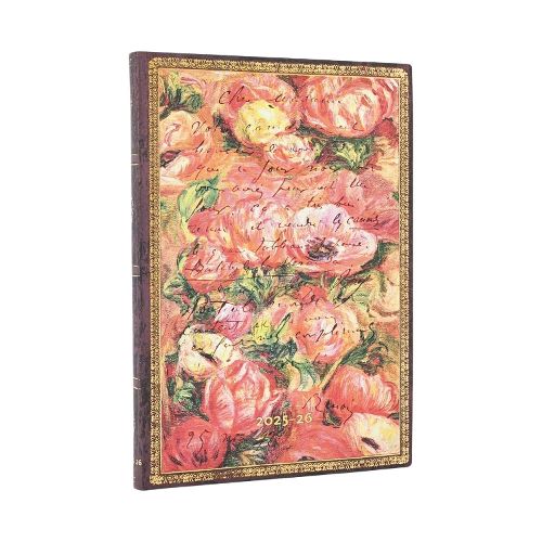 Cover image for 2026 Renoir, Letter to Morisot (1892) (Embellished Manuscripts Collection) Midi 18-month Horizontal Softcover Flexi Dayplanner 2025-2026 Renoir, Letter to Morisot (1892 (Elastic Band Closure)