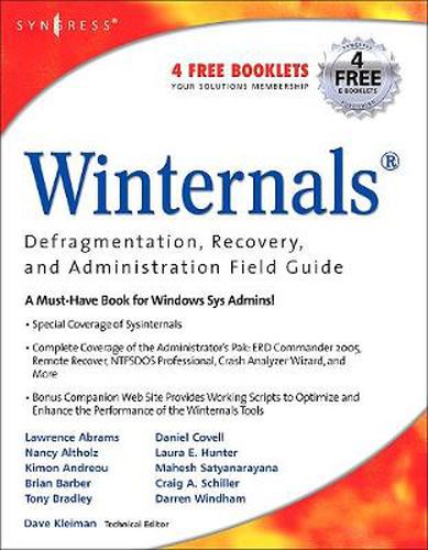 Cover image for Winternals Defragmentation, Recovery, and Administration Field Guide