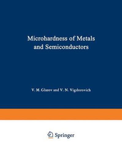 Cover image for Microhardness of Metals and Semiconductors