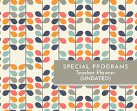 Cover image for Special Programs Teacher Planner